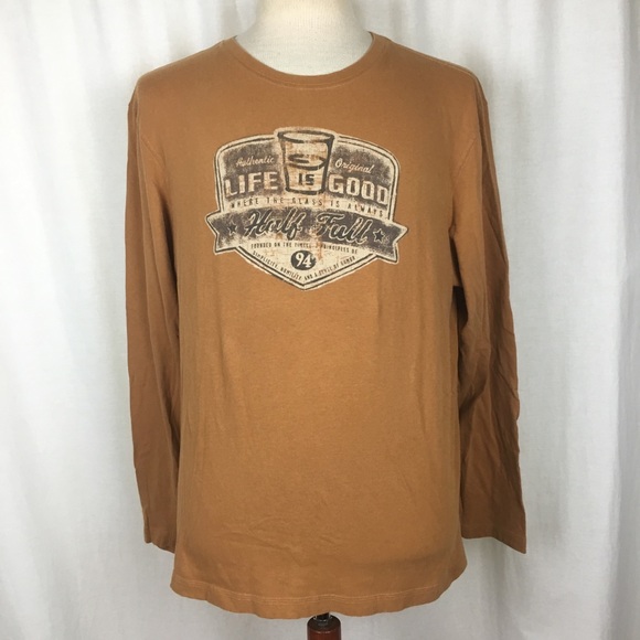 Life Is Good Other - Life Is Good Large T Shirt Crusher Men’s Coffee